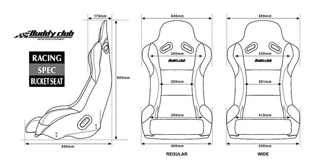 Buddy Club Racing Spec V.2 Bucket Seat